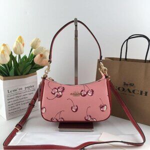 Coach Teri Shoulder Bag With Cherry Print